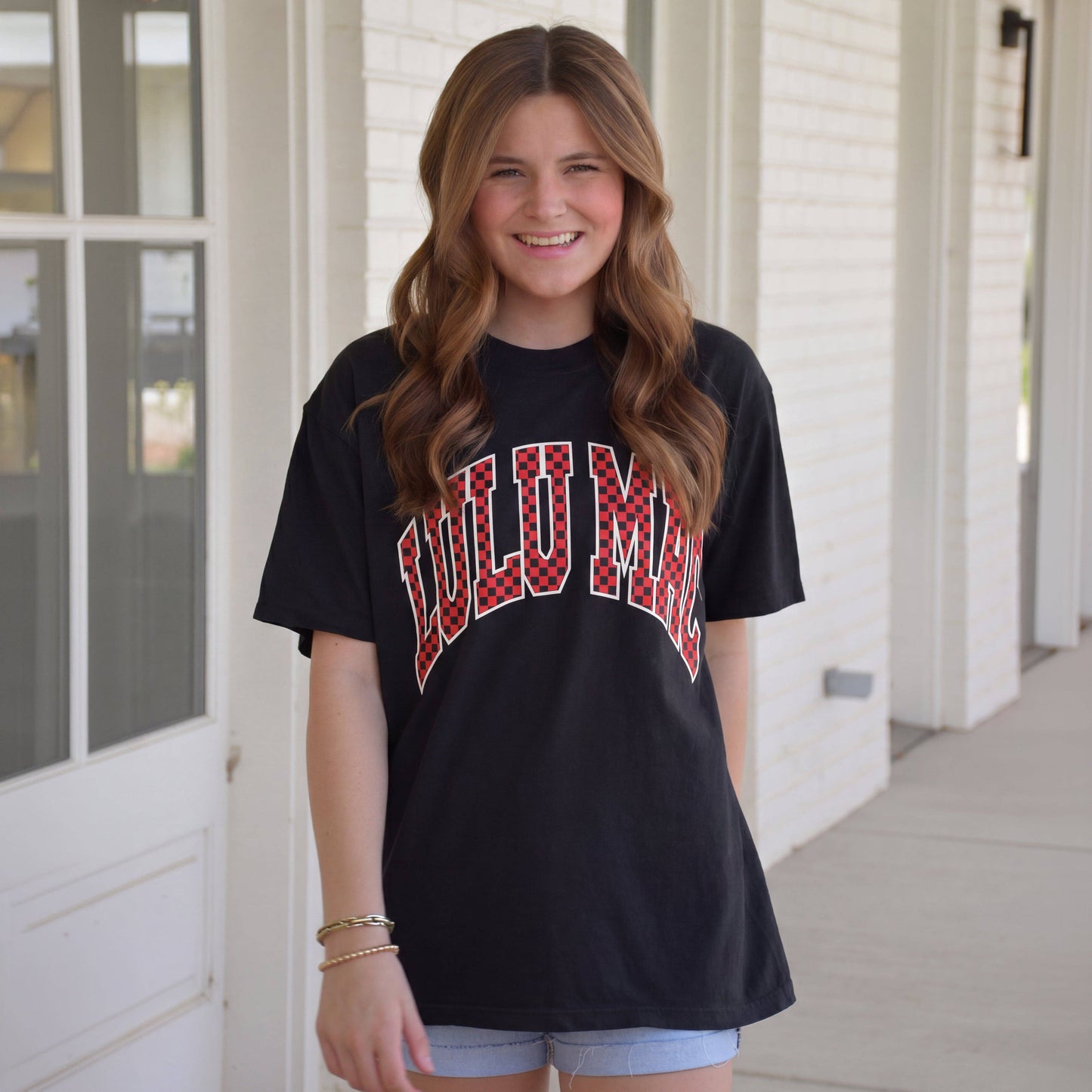 Red/Black Checkered Tee