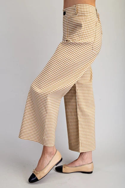 ee:some Gingham Straight Leg pant