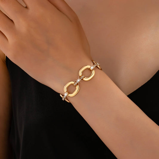 Crystal Pave Bar Toggle Bracelet