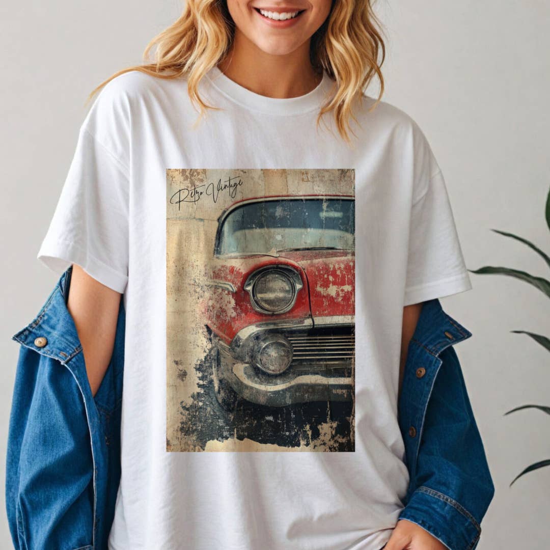 Retro Vintage Headligh Graphic Tee