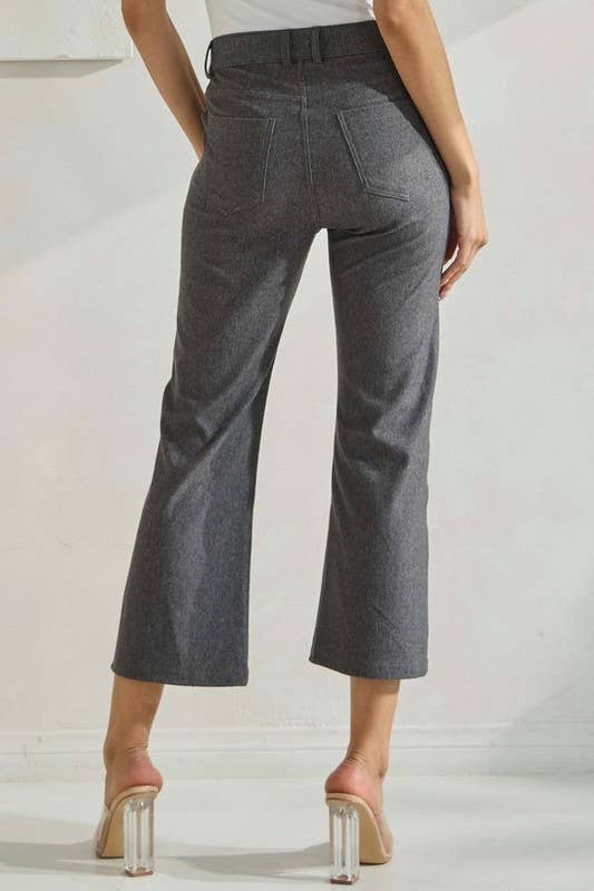 Straight Leg Crop Pants