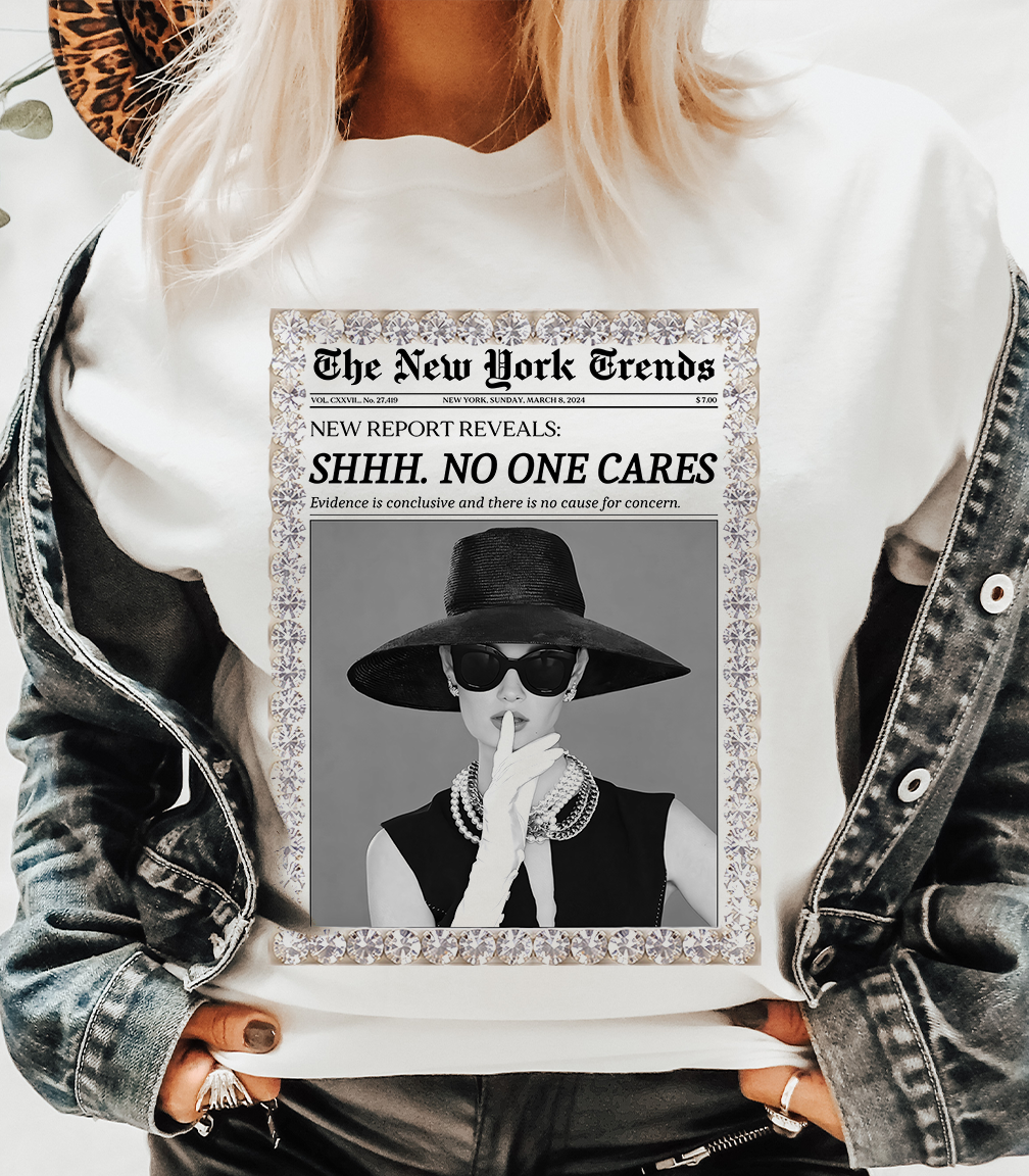 Shh. No One Cares Newspaper
