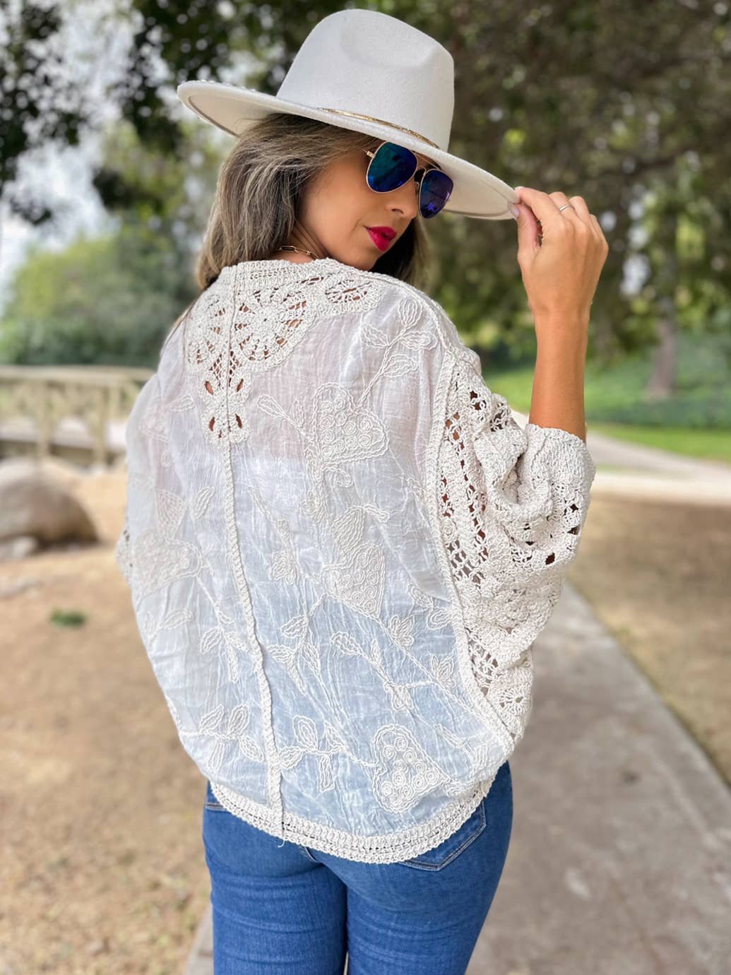 Ivory Crochet Lace Cardigan – Boutique Layering Bestseller