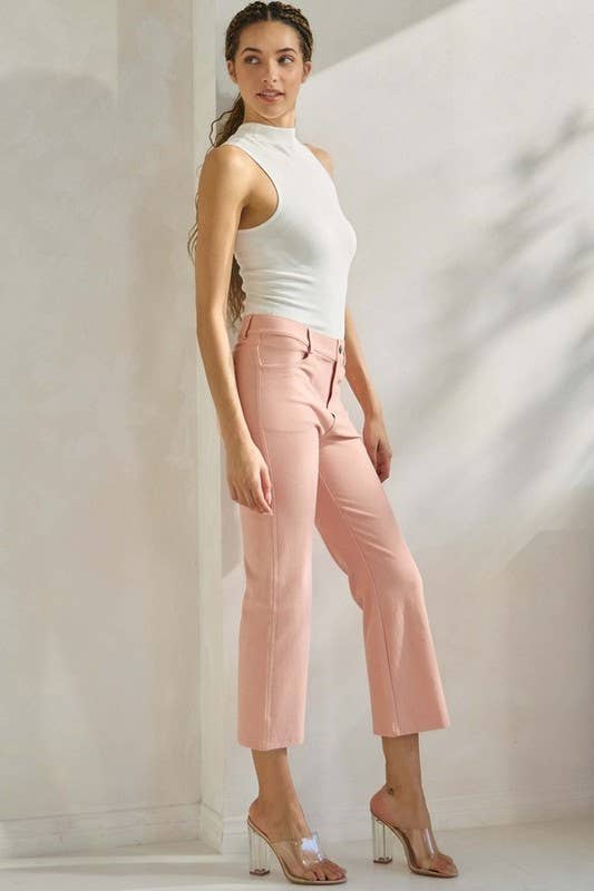 Straight Leg Crop Pants