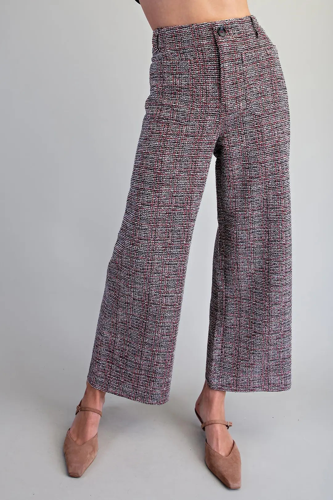 Tweed Patch Pocket Pants