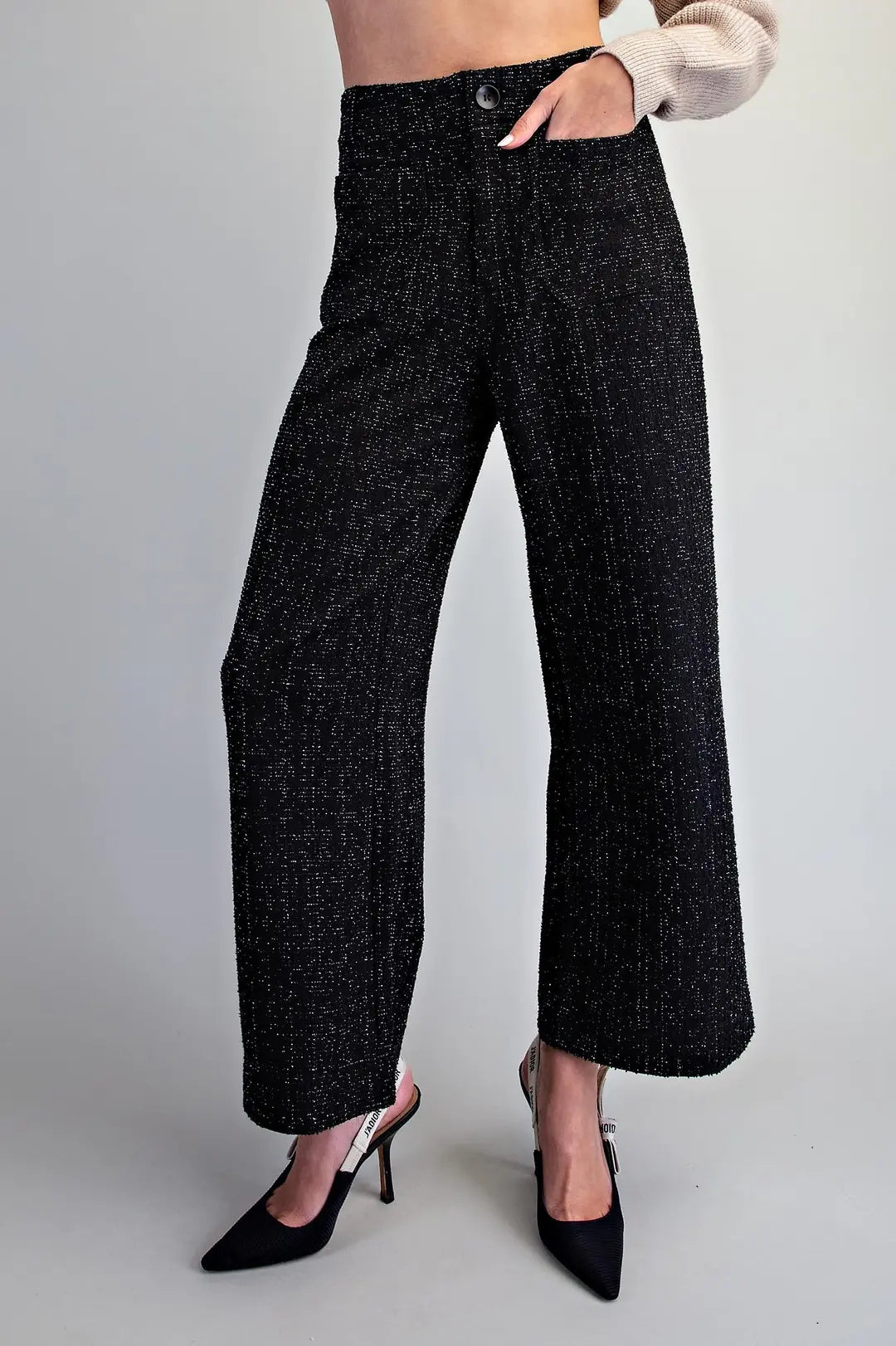 Tweed Patch Pocket Pants