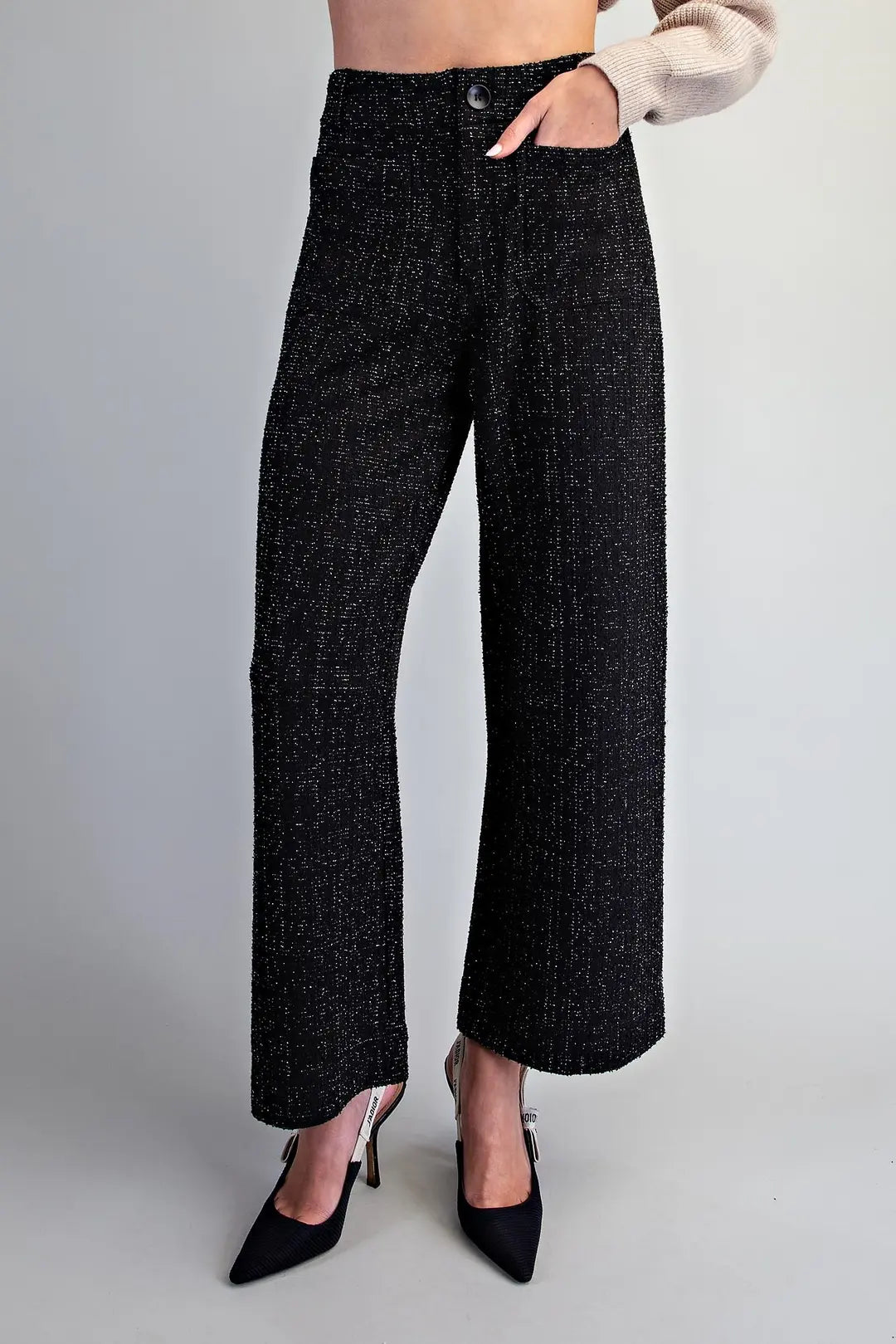 Tweed Patch Pocket Pants