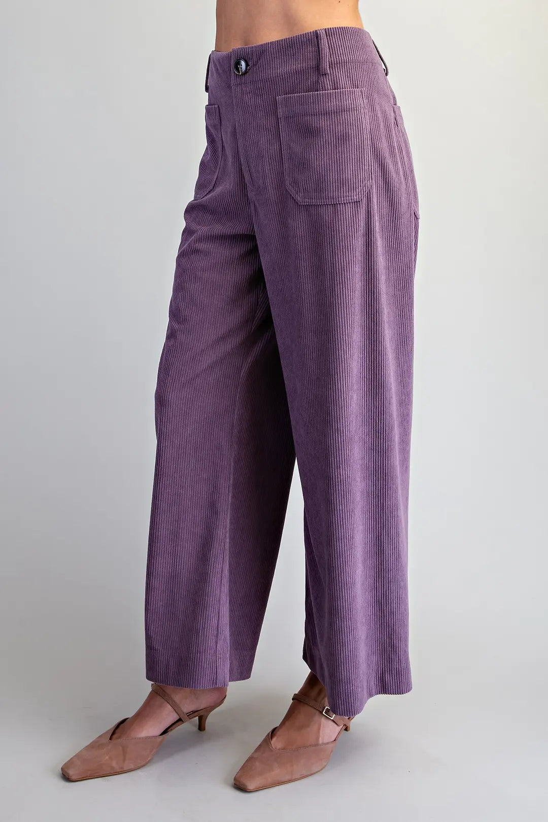 Corduroy Straight Leg Pants