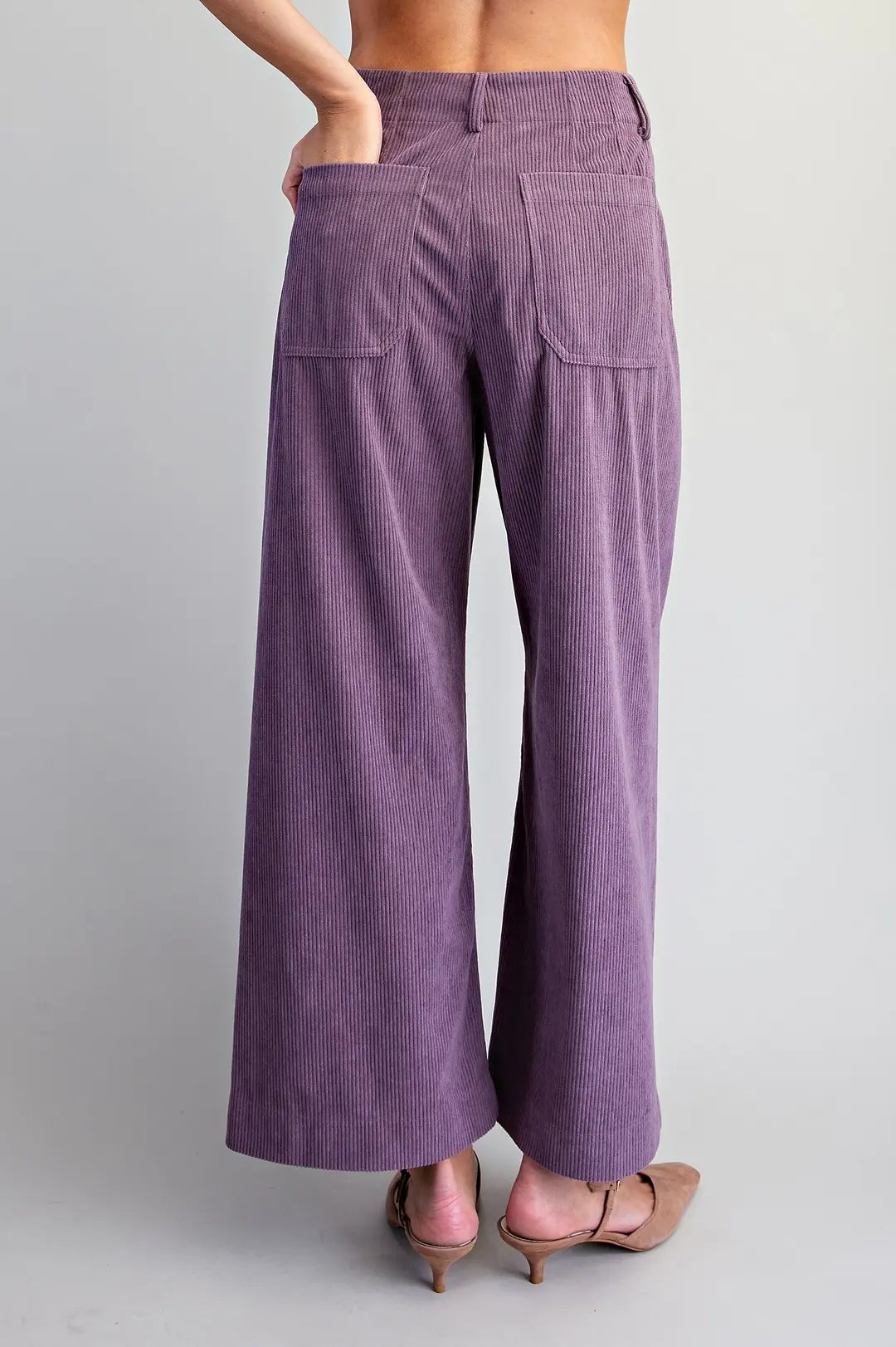 Corduroy Straight Leg Pants