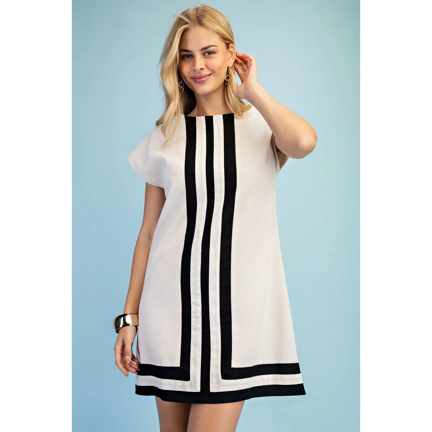 Stripe Details Dress