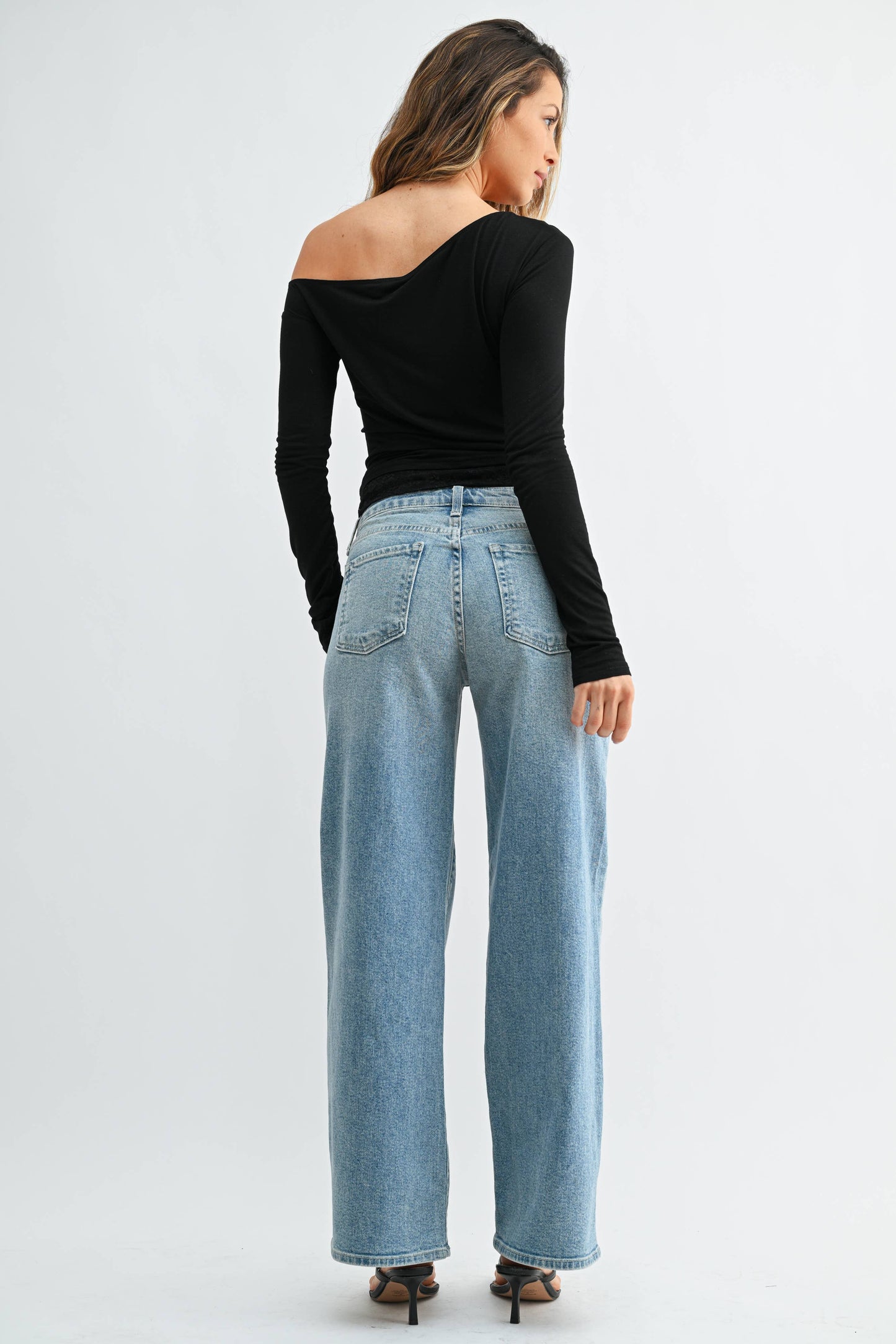 Mid Rise Slim Wide Leg - LIGHT