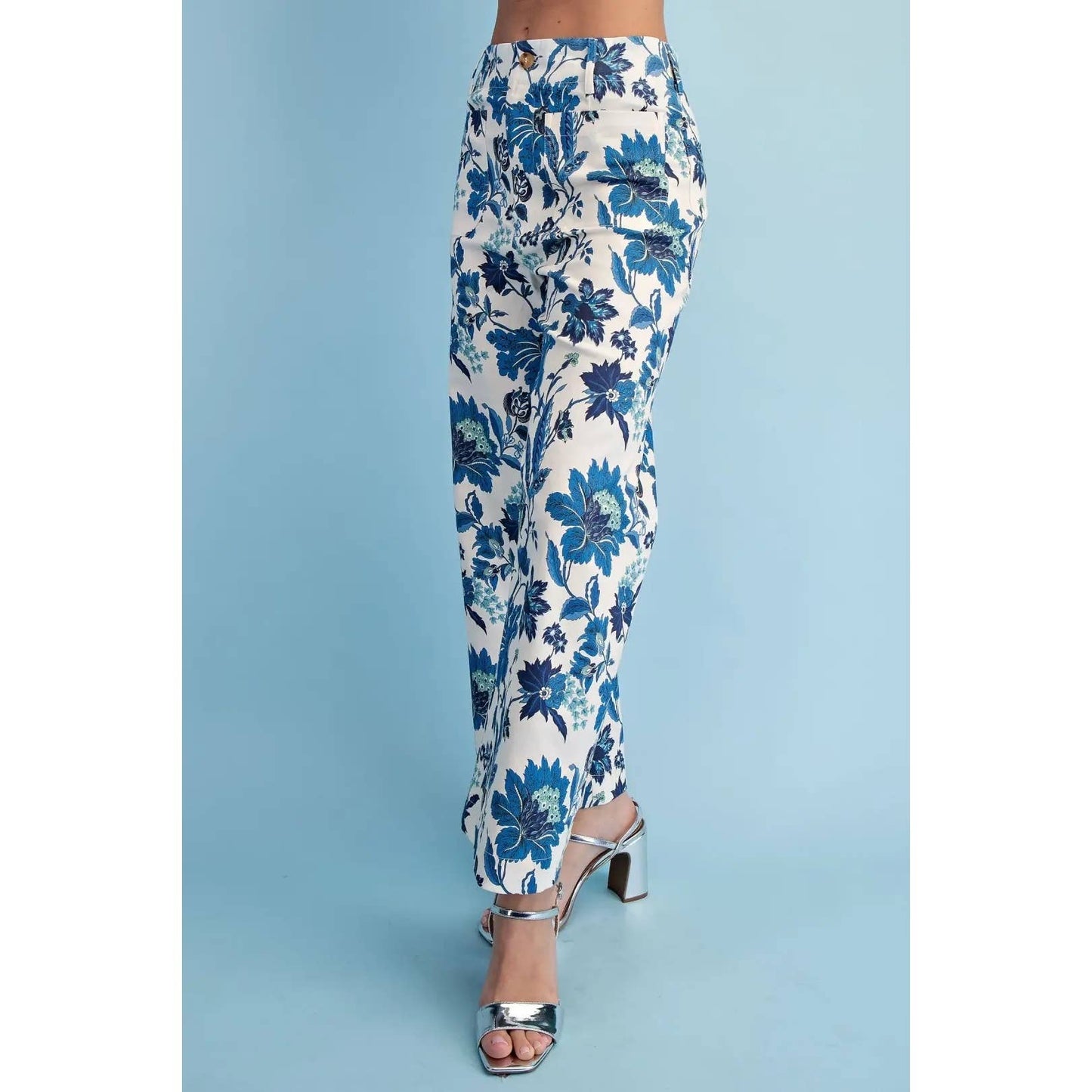 NEW Floral Ankle Cropped Pants