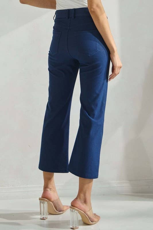 Straight Leg Crop Pants