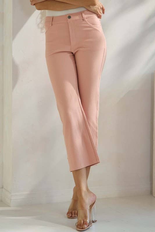 Straight Leg Crop Pants
