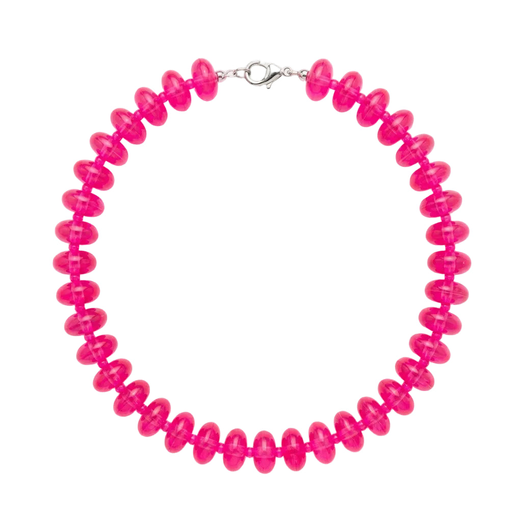 Flat Bead and Ball Necklace
