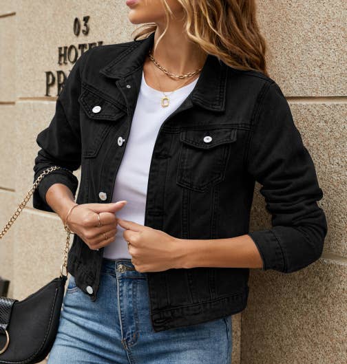 Form Fitting Denim Jacket