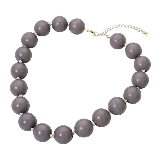 Chunky Beaded Statement Necklace