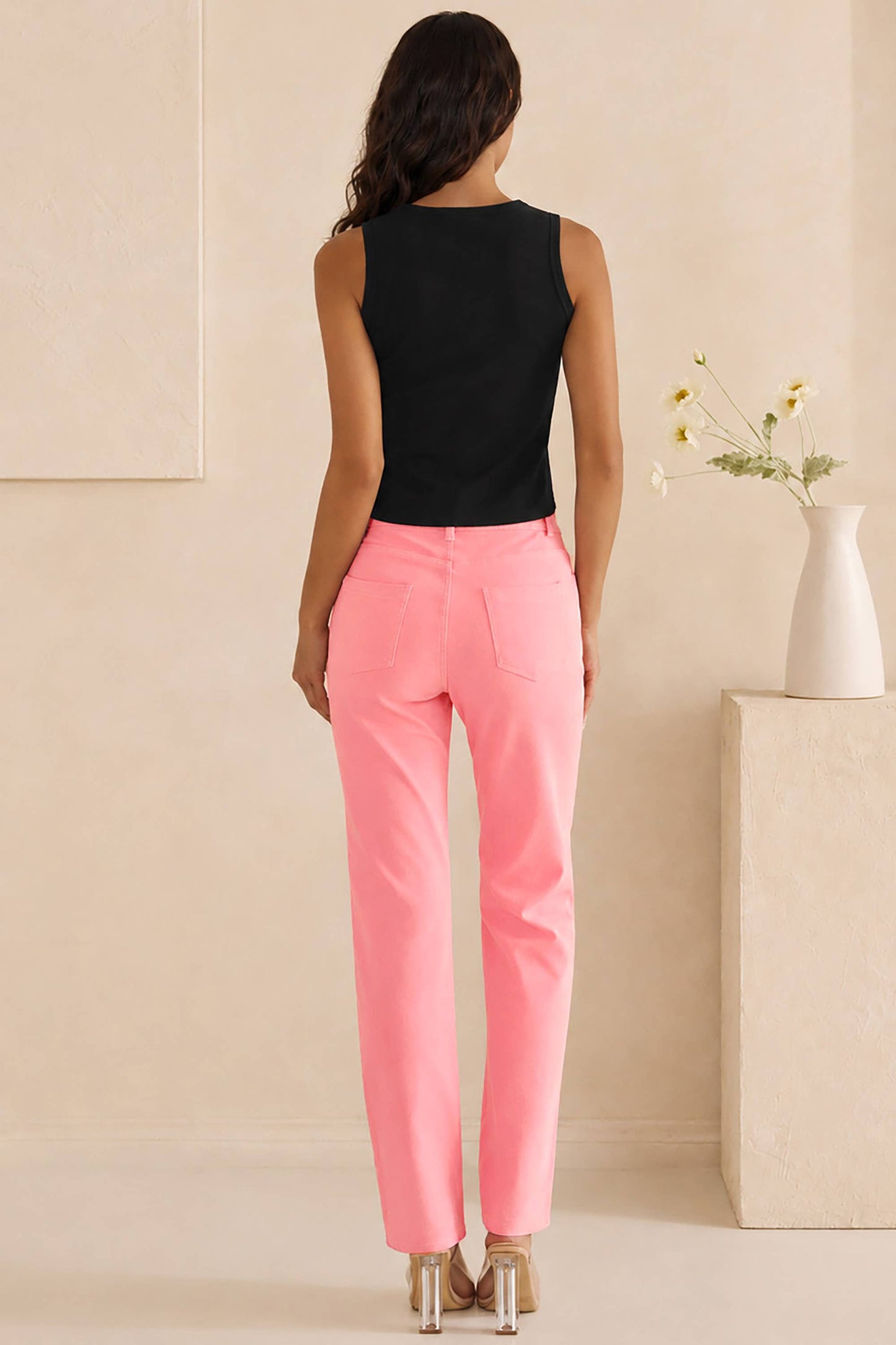 Classic Solid Straight Leg Jeggings