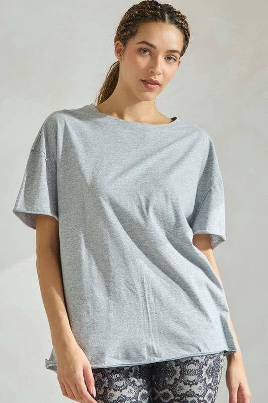 Women's The Essential Raw Edge Oversize Tee