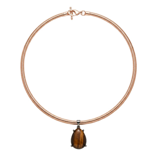 Teardrop Pendent Cord Choker