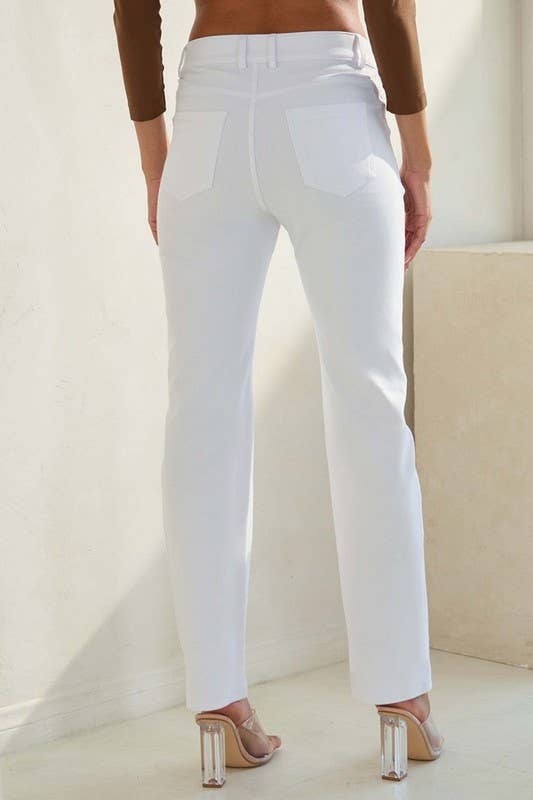 Classic Solid Straight Leg Jeggings