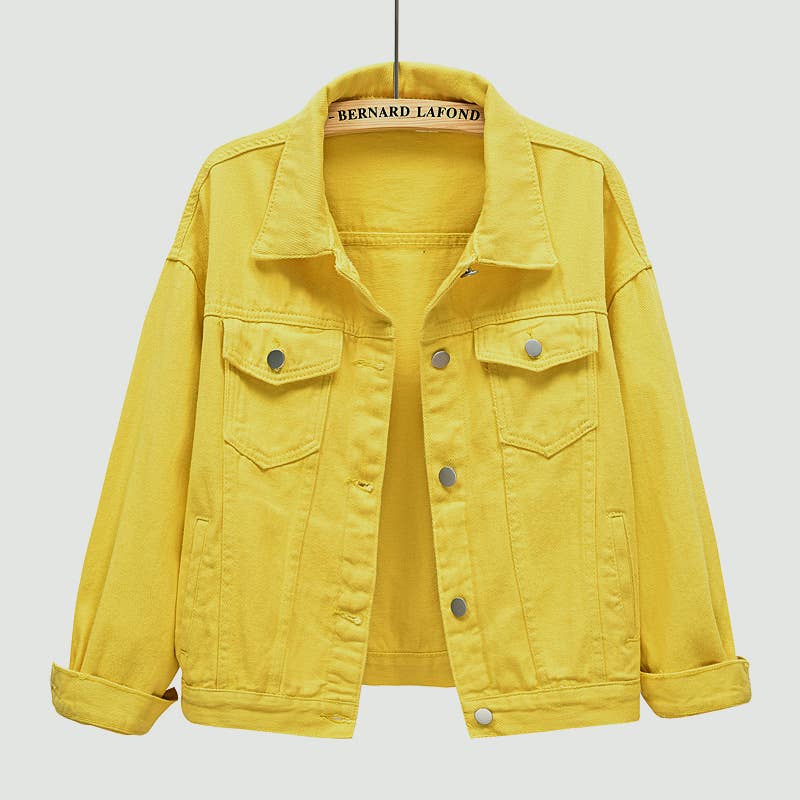 Slim Cropped Denim Jacket