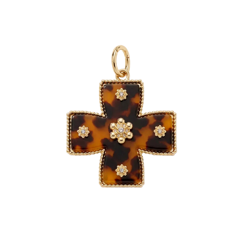 Leopard Cross Charm