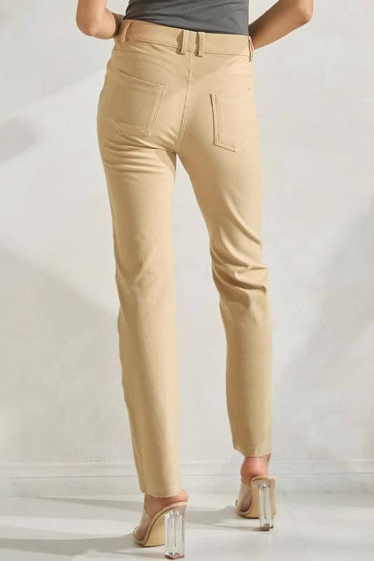 Classic Solid Straight Leg Jeggings