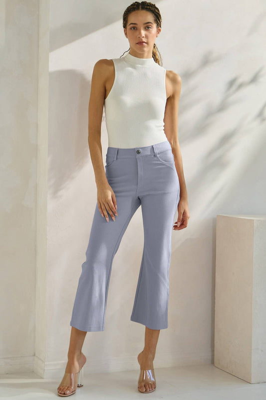 Straight Leg Crop Pants
