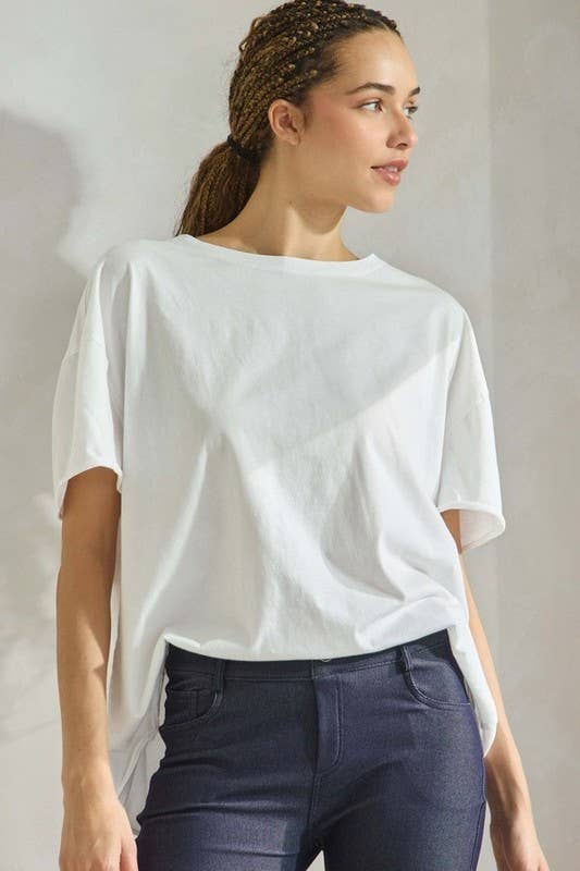 Women's The Essential Raw Edge Oversize Tee