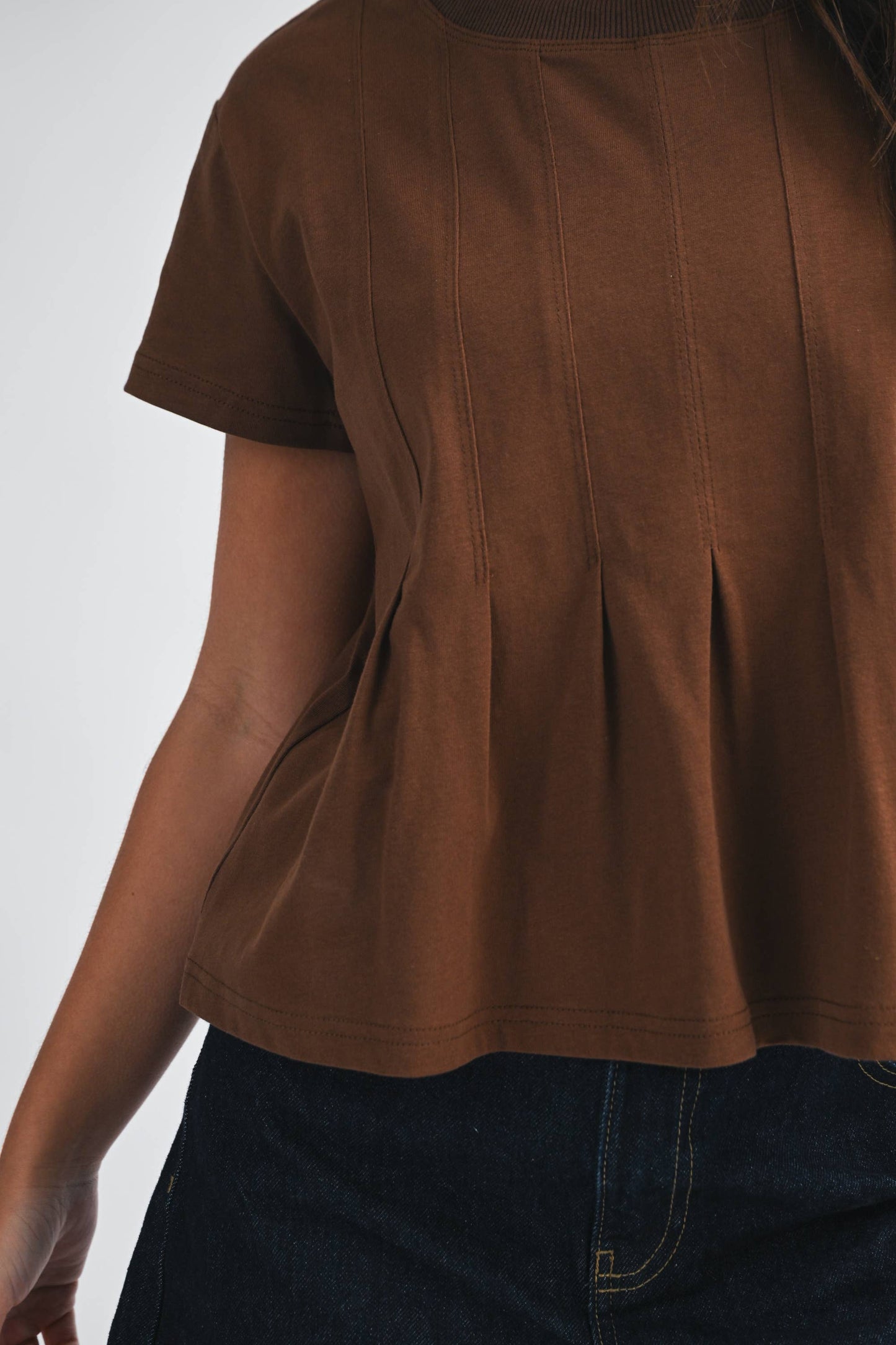 Pleated Swing Tee Top