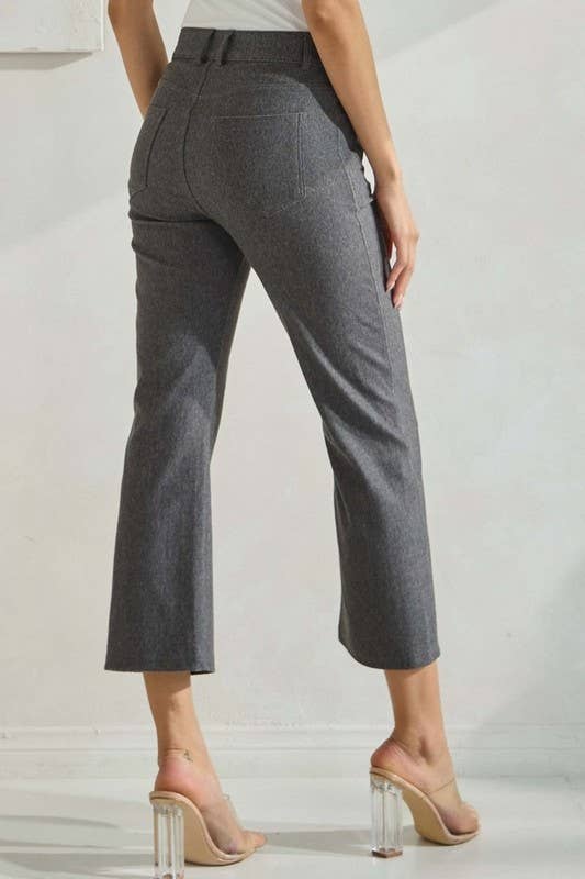 Straight Leg Crop Pants