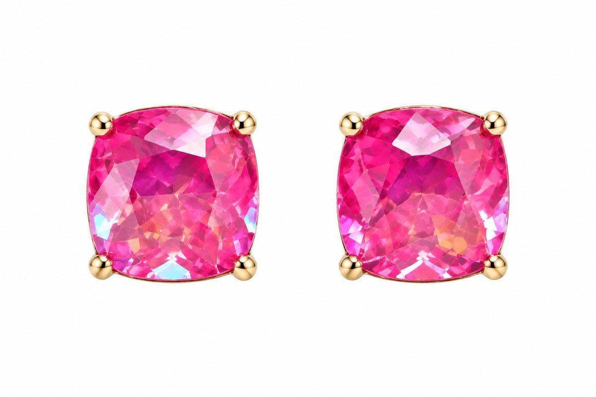 Square Stone Stud Earring