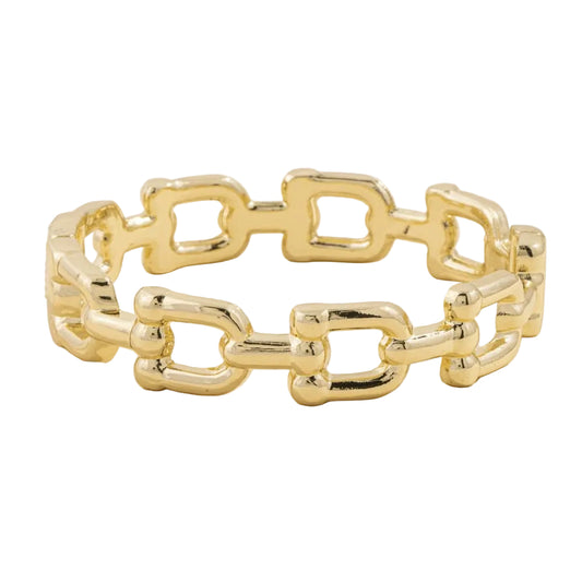 Squared Open Link Stretch Bracelet