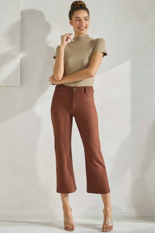 Straight Leg Crop Pants