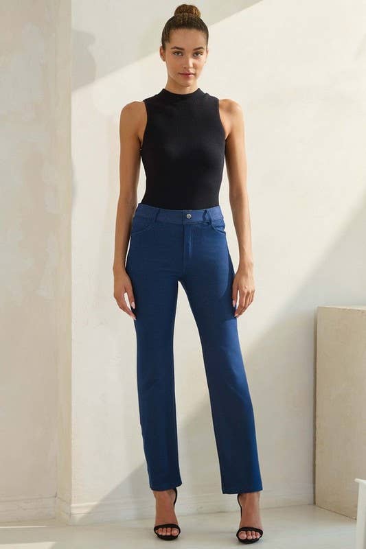 Classic Solid Straight Leg Jeggings