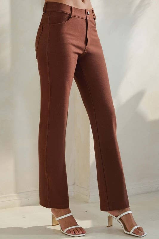 Classic Solid Straight Leg Jeggings