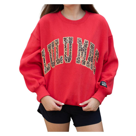 LULU RED/CAMO SWEATSHIRT