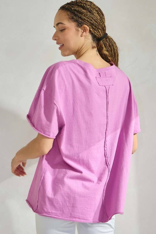 Women's The Essential Raw Edge Oversize Tee