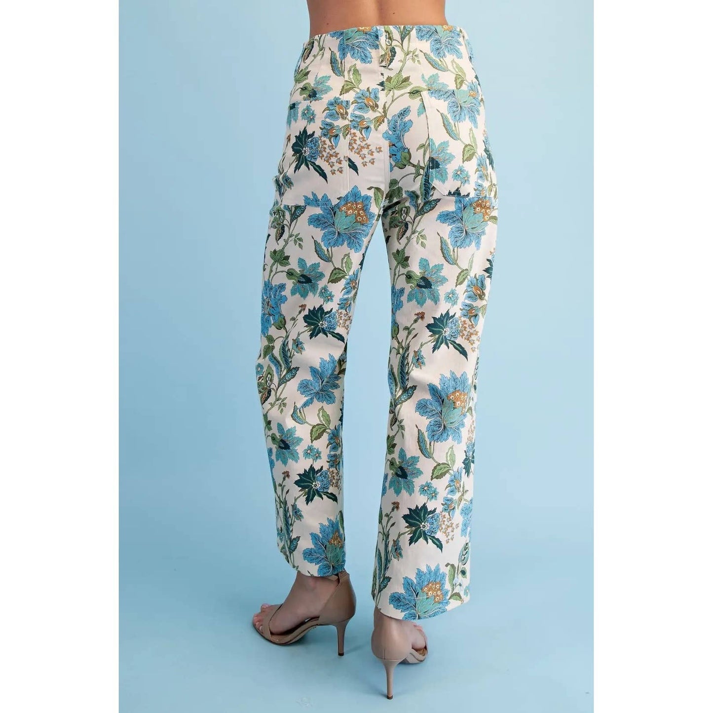NEW Floral Ankle Cropped Pants
