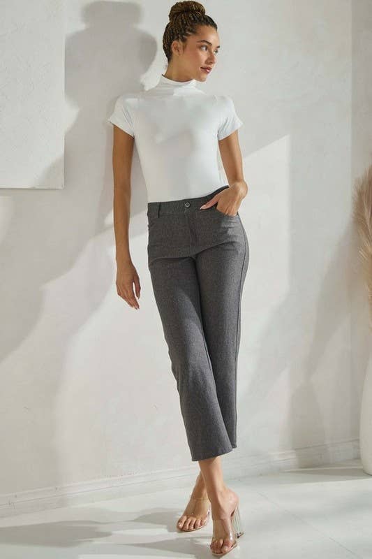 Straight Leg Crop Pants