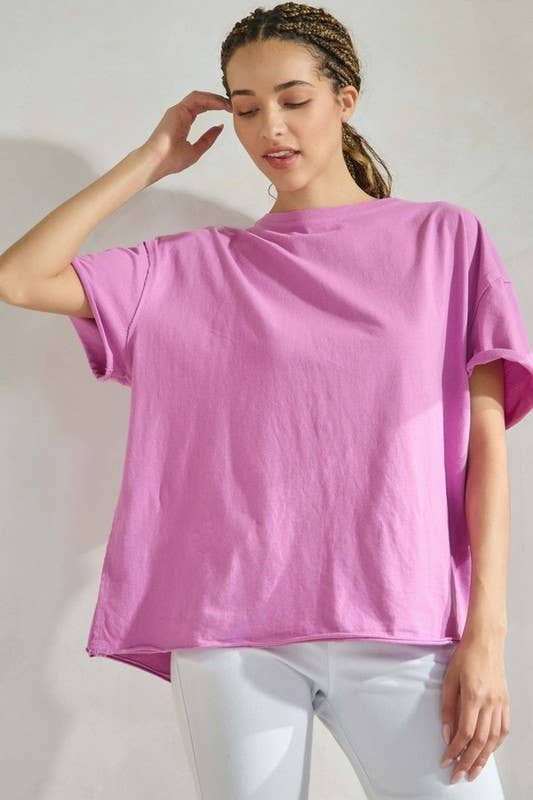 Women's The Essential Raw Edge Oversize Tee