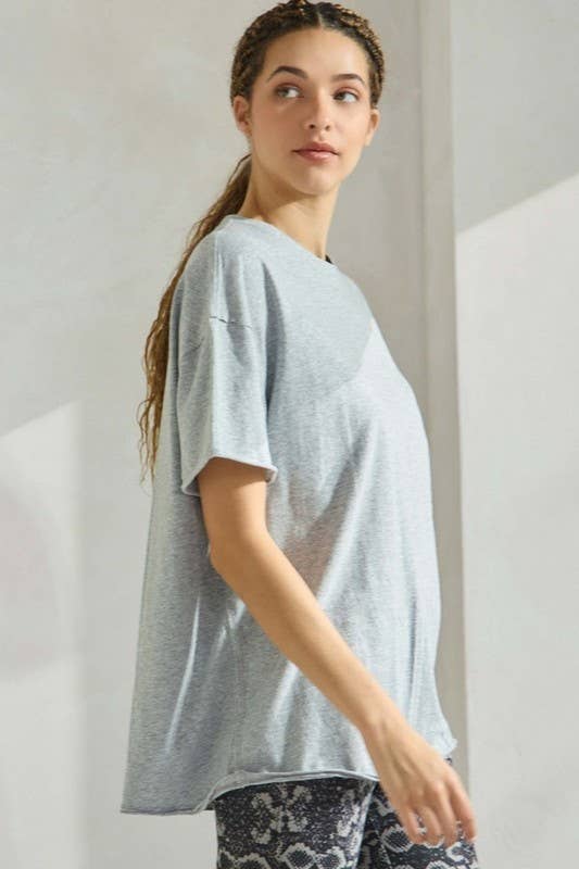 Women's The Essential Raw Edge Oversize Tee