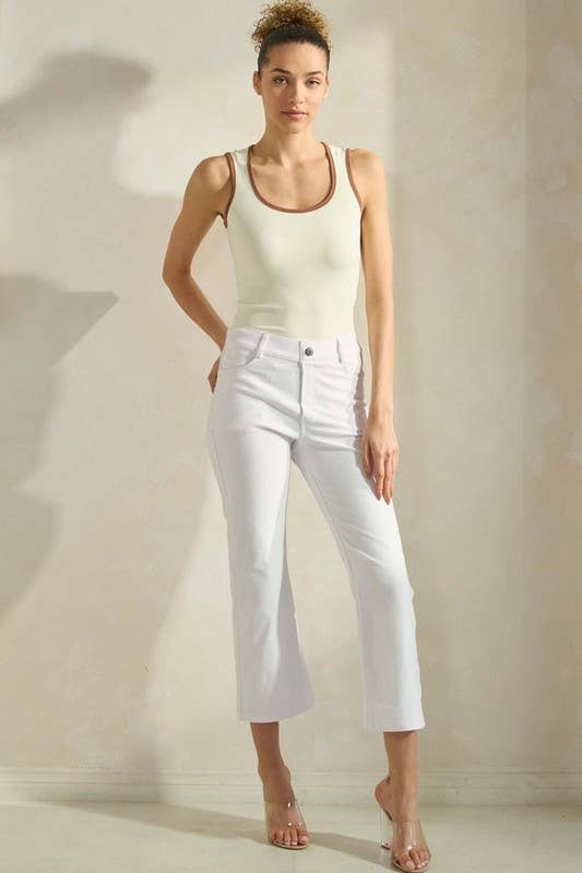 Straight Leg Crop Pants