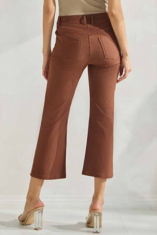 Straight Leg Crop Pants