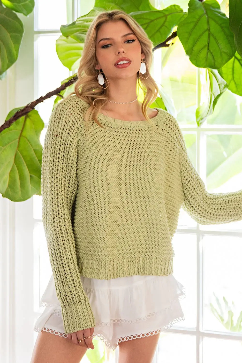 Crochet Long Sleeve Sweater