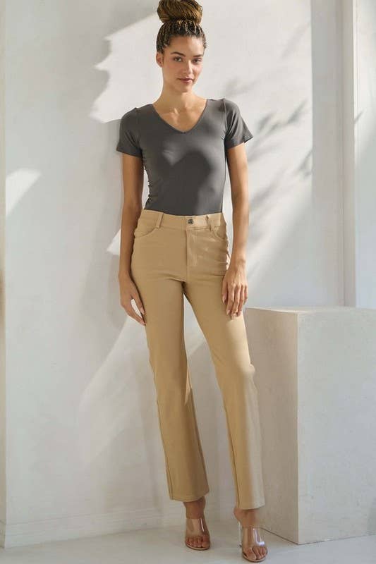 Classic Solid Straight Leg Jeggings