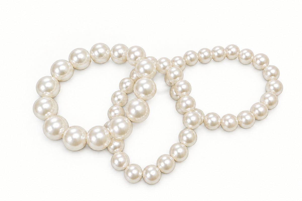Pearl Beaded Stretch Multi Layered Bracelets