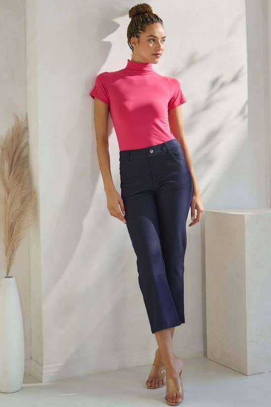 Straight Leg Crop Pants