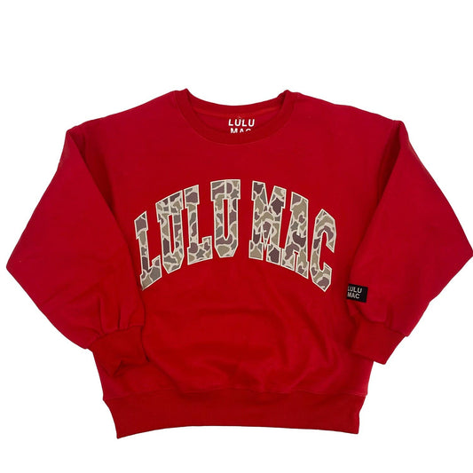 LULU Sweatshirt-Red/Camo